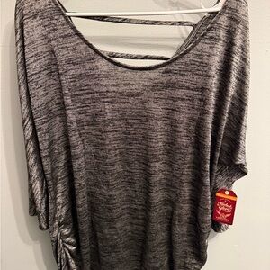 Faded Glory Charcoal Gray Women's Blouse